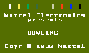 Игра PBA Bowling (Intellivision - intv)